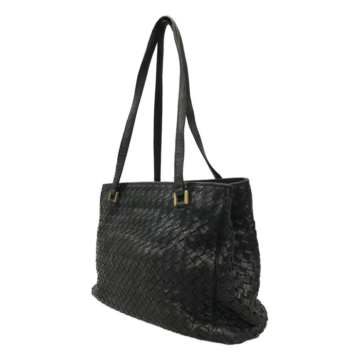 Bottega Veneta Intrecciato Bag Black Tote Leather Woven Shoulder